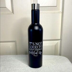 Cabernet Stainless Steel 25oz Water Bottle - Black